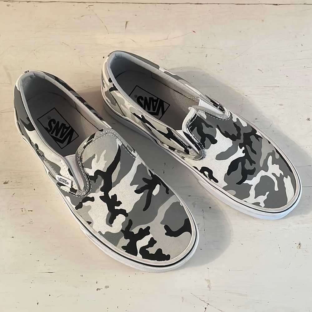 Camo Van’s Slip-ons